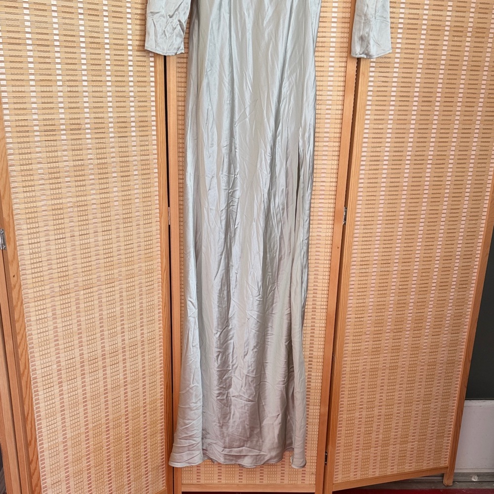 Stone Cold Fox Long Sleeve Dress in Light Gray - Picture 7 of 8